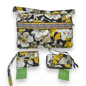 NEW Vera Bradley Dogwood Set Whitney Purse Wristlet Wallet Neutral Floral Boho